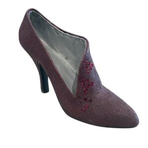 JUST THE RIGHT SHOE Pastiche #25048 Collectable Shoe Figurine Burgundy vintage